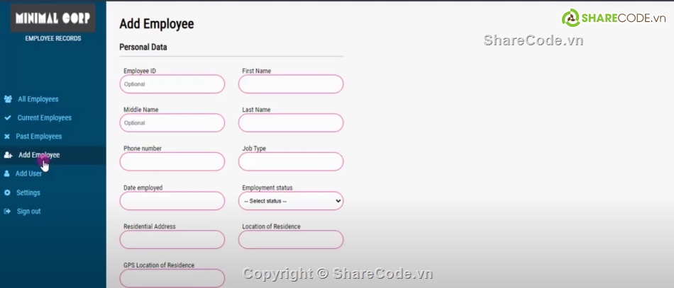 đơn giản,Hệ thống hố sơ,hồ sơ ứng viên