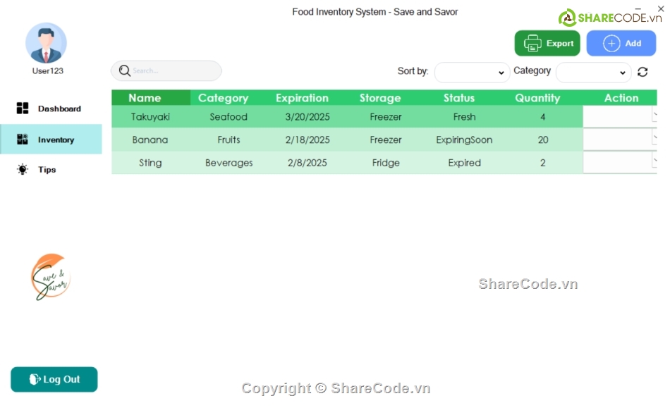 ẩm thực,thực phẩm,thống kê,code ẩm thực