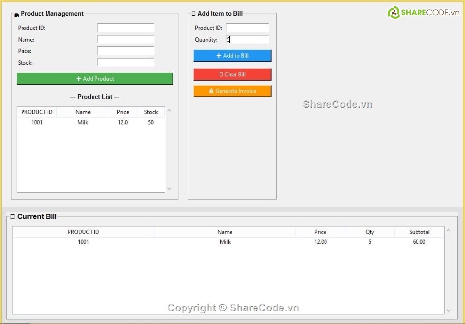 in hóa đơn,hóa đơn,SQL