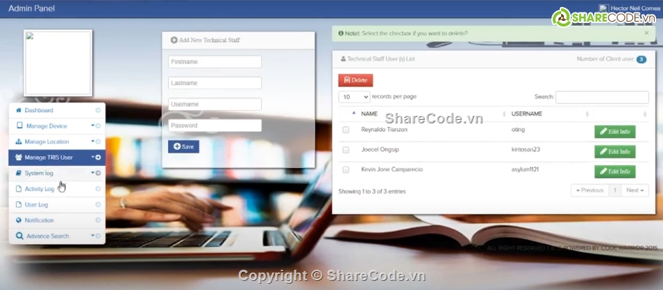 Hệ thống trắc nghiệm,Code PHP máy tính,Hệ thống đặt phòng,Hệ thống hố sơ