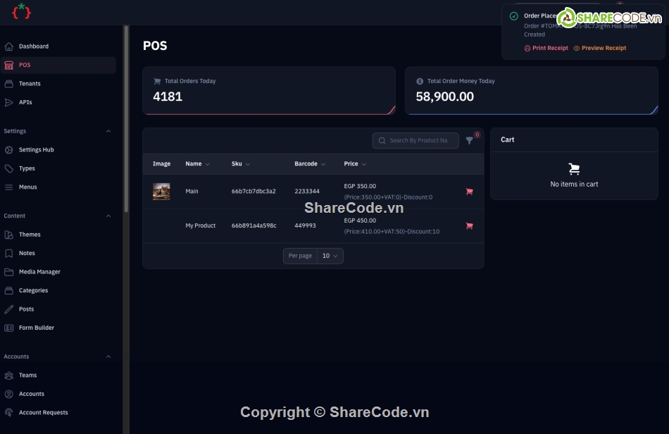 source code      database,hệ thống pos,php