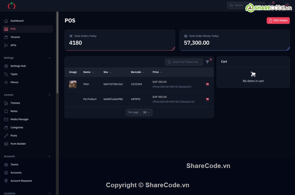 source code      database,hệ thống pos,php