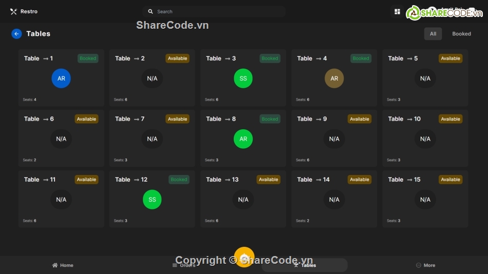nhà hàng,Hệ thống bán hàng,quản lý POS