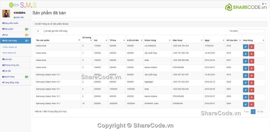 quản lý bán hàng,quản lý cửa hàng,cửa hàng điện thoại