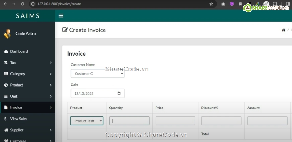 quản lý bán hàng,Laravel,Hệ thống quản lý