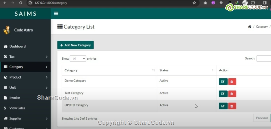 quản lý bán hàng,Laravel,Hệ thống quản lý