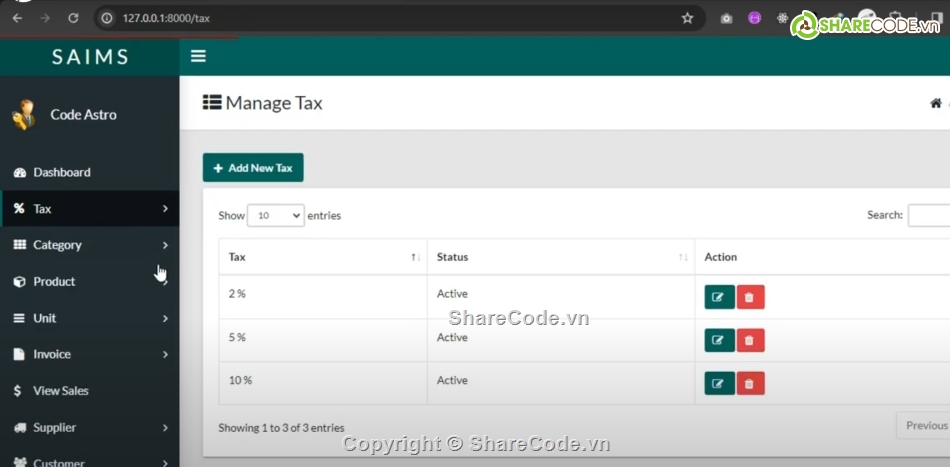 quản lý bán hàng,Laravel,Hệ thống quản lý