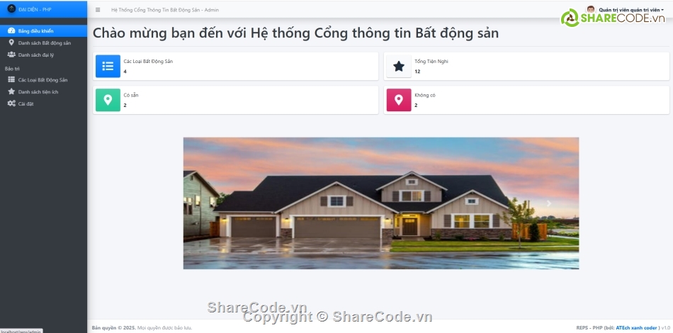Hệ thống quản lý,bất động sản php,quản lý bất động sản