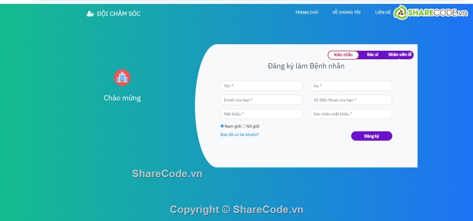 php,Hệ thống quản lý,viện