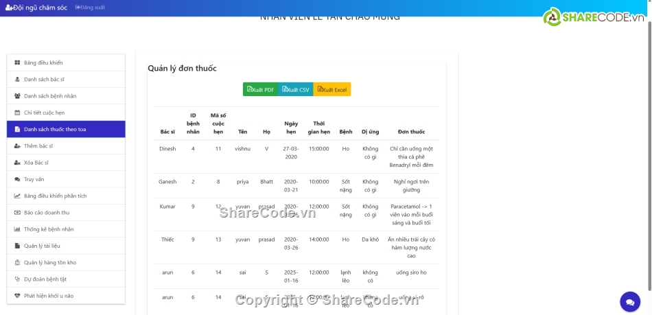 php,Hệ thống quản lý,viện