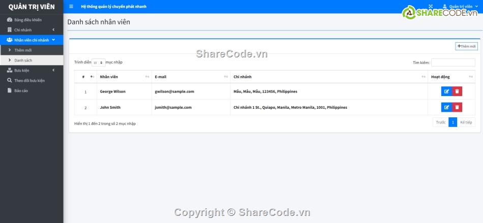 chuyển phát nhanh,Hệ thống quản lý,quản lý chuyển phát nhanh