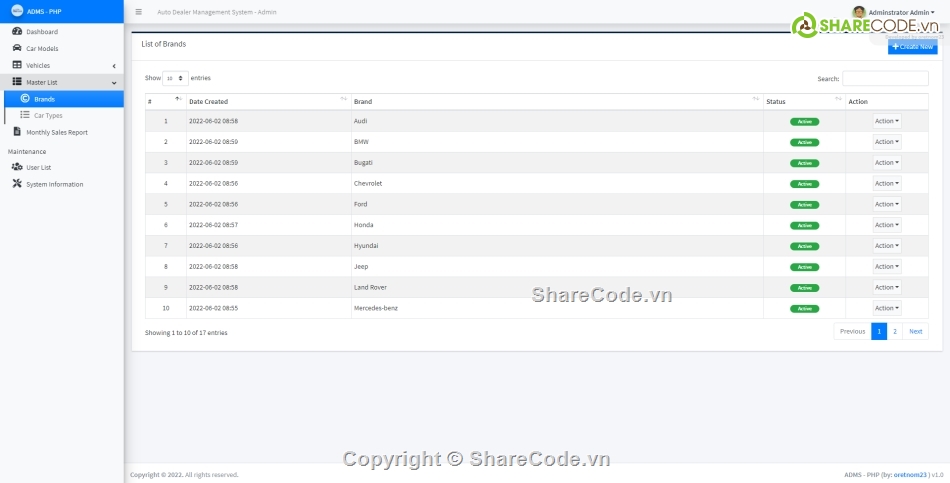 quản lý,quản lý đại lý,quản lý ô tô