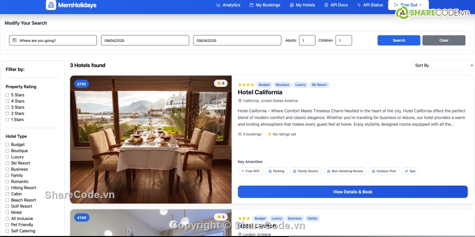 đặt phòng khách sạn,quản lý đặt phòng khách sạn,quản lý phòng khách sạn,Hệ thống quản lý