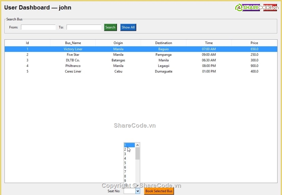 Hệ thống quản lý,quản lý vé xe,SQL