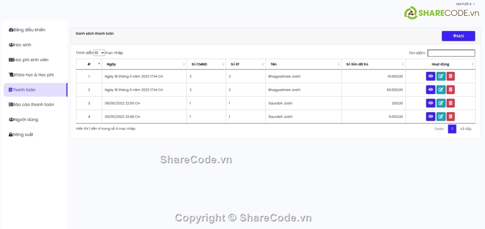 quản lý,quản lý điểm học sinh,Hệ thống quản lý