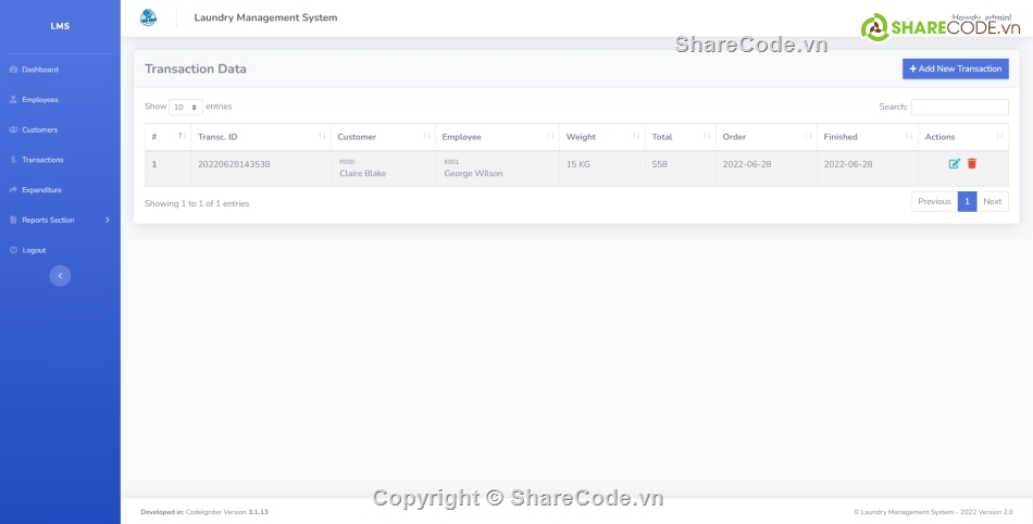Code quản lý,Hệ thống quản lý,quản lý giặt là