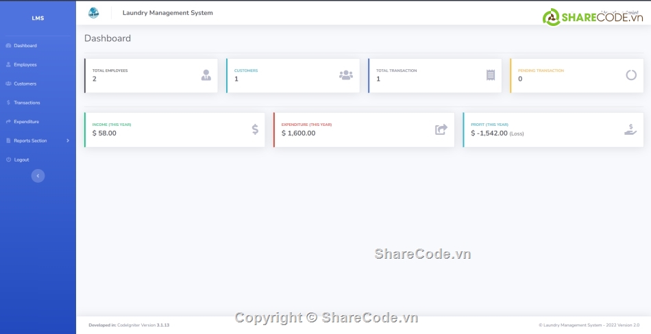 Code quản lý,Hệ thống quản lý,quản lý giặt là