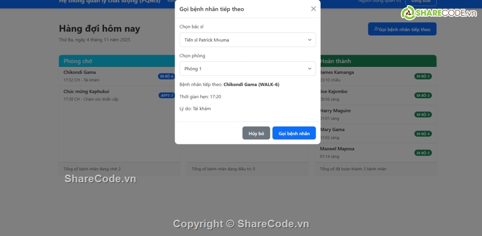 quản lý bệnh nhân,quản lý,Hệ thống quản lý