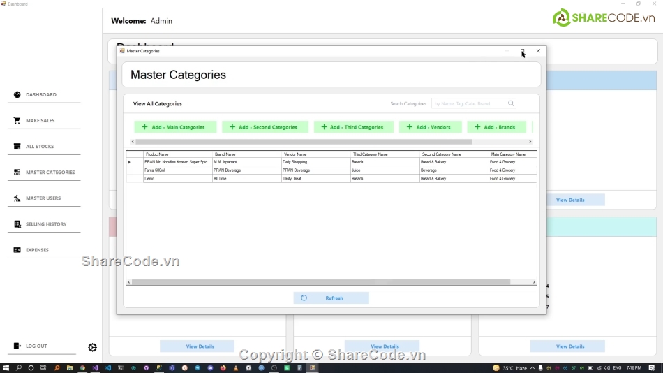 C#,quản lý,Hệ thống quản lý,quản lý hàng tồn kho,quản lý kho C#