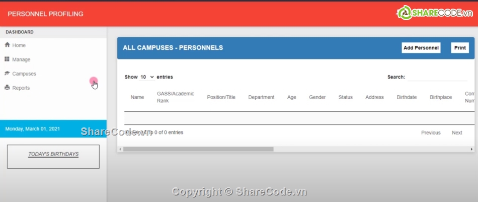 quản lý nhân sự,Hệ thống quản lý,quản lý  hồ sơ,quản lý nhân sự PHP
