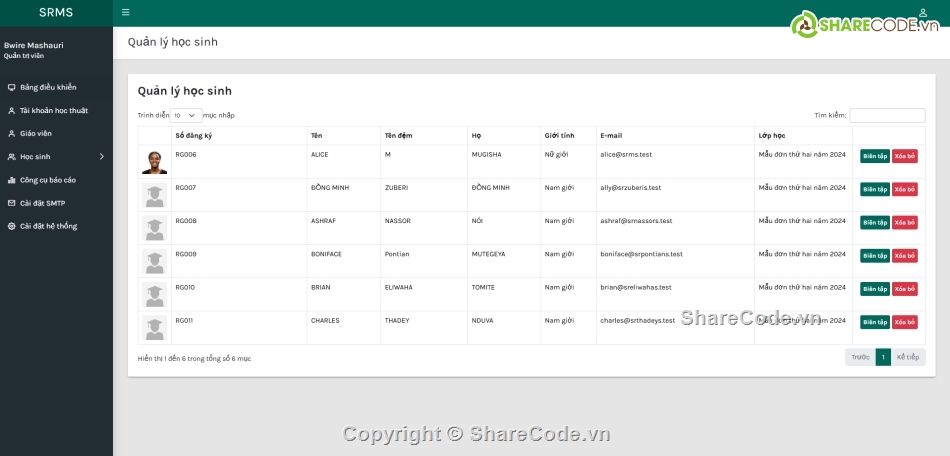 quản lý,Hệ thống quản lý,php mysql