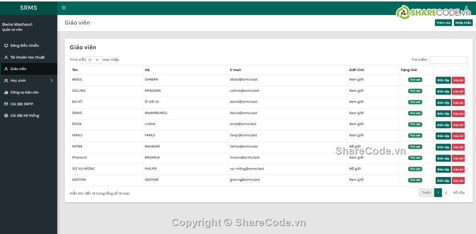 quản lý,Hệ thống quản lý,php mysql