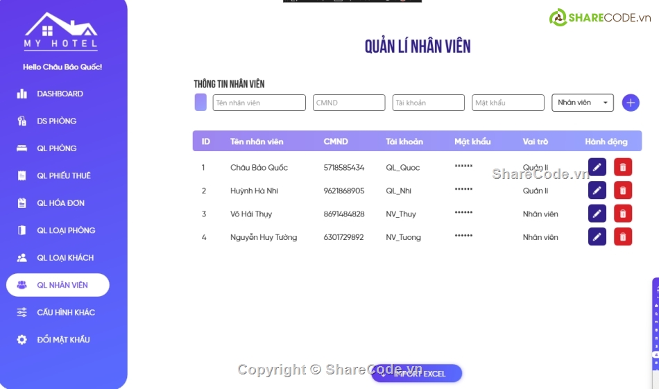 quản lý,Hệ thống quản lý,Hệ thống khách sạn