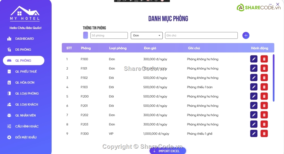 quản lý,Hệ thống quản lý,Hệ thống khách sạn