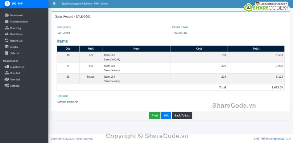 OOP,Hệ thống quản lý,quản lý kho PHP