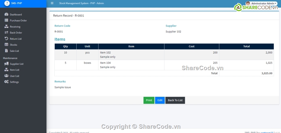 OOP,Hệ thống quản lý,quản lý kho PHP