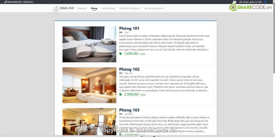 quản lý,nghỉ dưỡng,Hệ thống quản lý