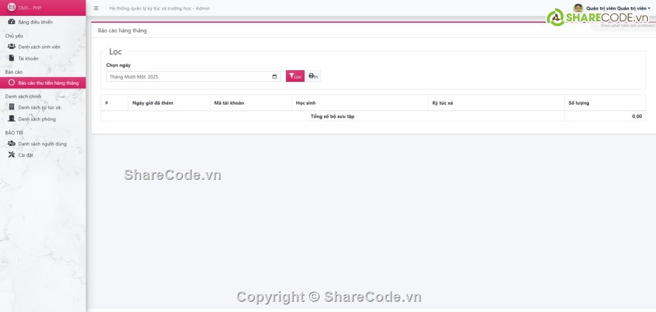 trường học,OOP,quản lý ký túc xá