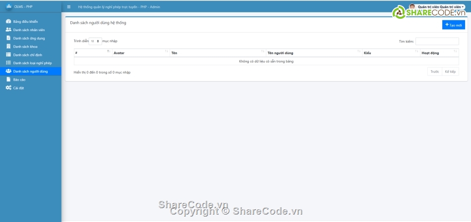 quản lý nghỉ phép,Hệ thống quản lý,quản lý