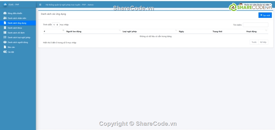 quản lý nghỉ phép,Hệ thống quản lý,quản lý