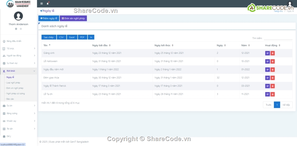 Code quản lý,Hệ thống quản lý,quản lý nhân lực PHP