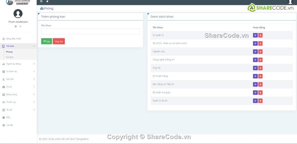 Code quản lý,Hệ thống quản lý,quản lý nhân lực PHP