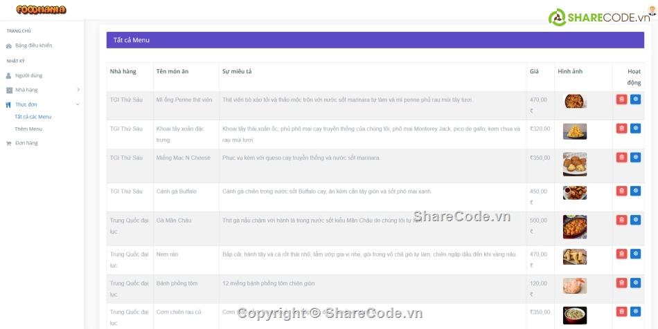 quản lý,nhà hàng,Hệ thống quản lý