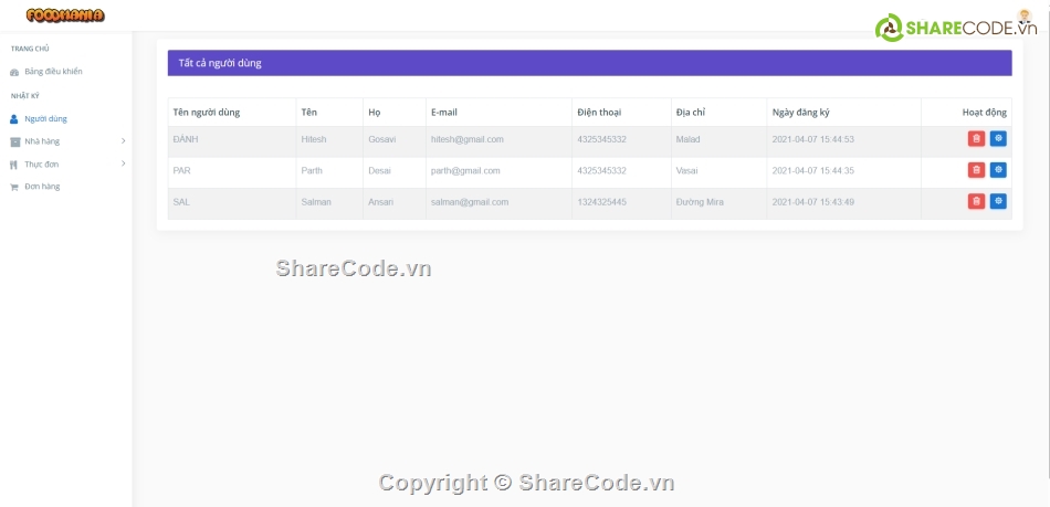 quản lý,nhà hàng,Hệ thống quản lý