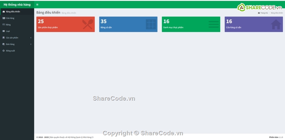 Code quản lý,nhà hàng,Hệ thống quản lý