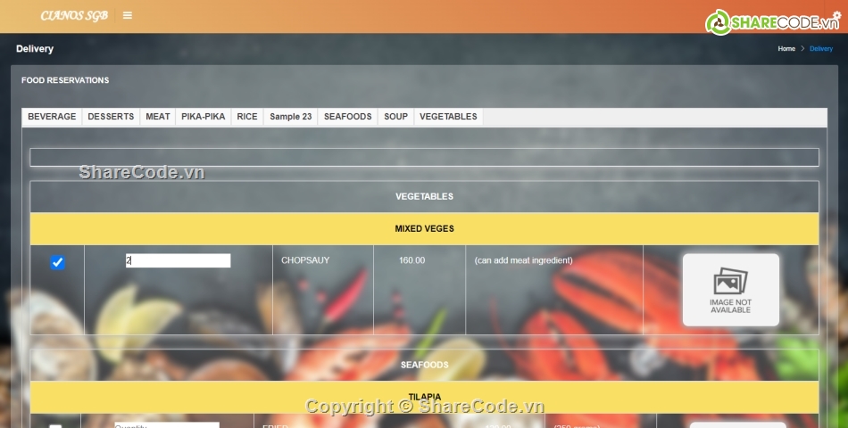 Code quản lý,nhà hàng,Hệ thống quản lý