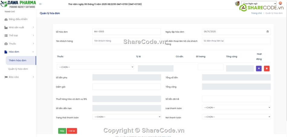 quản lý nhà thuốc,quản lý thuốc,Hệ thống quản lý