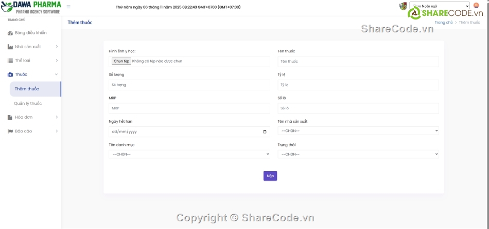 quản lý nhà thuốc,quản lý thuốc,Hệ thống quản lý