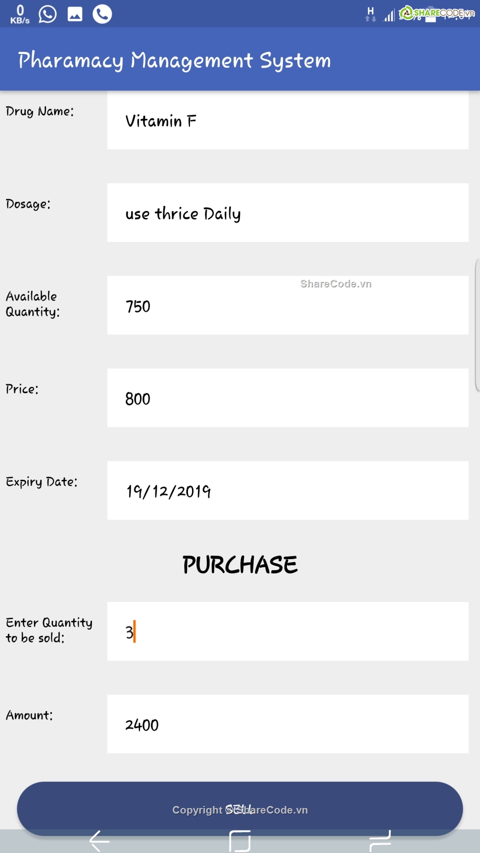 quản lý,java,quản lý nhà thuốc