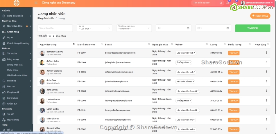 quản lý,quản lý nhân viên,Hệ thống quản lý