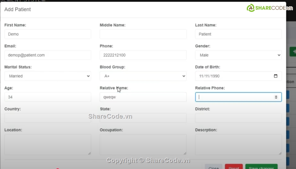 Laravel,phòng khám PHP,Hệ thống quản lý,Hệ thống phòng khám