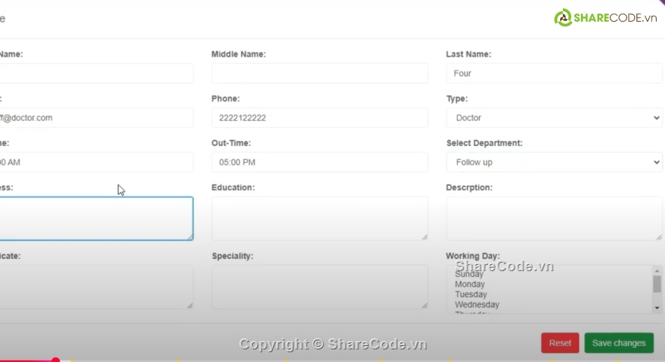 Laravel,phòng khám PHP,Hệ thống quản lý,Hệ thống phòng khám