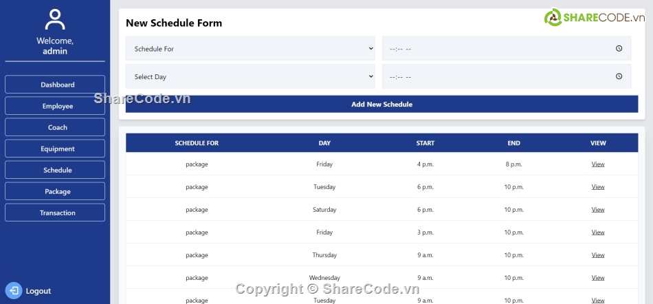 quản lý,Hệ thống quản lý,quản lý phòng gym