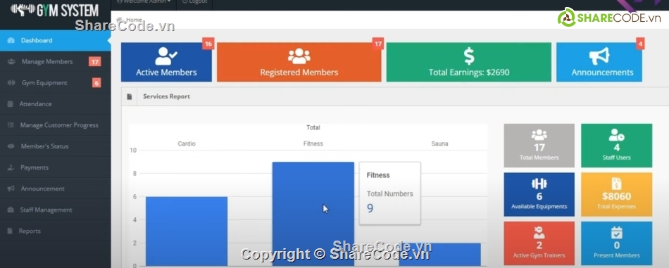 quản lý,Hệ thống quản lý,quản lý phòng,website quản lý phòng tập