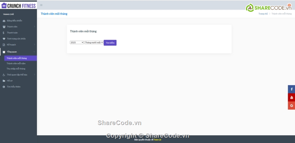 Hệ thống quản lý,quản lý phòng tập,fitness