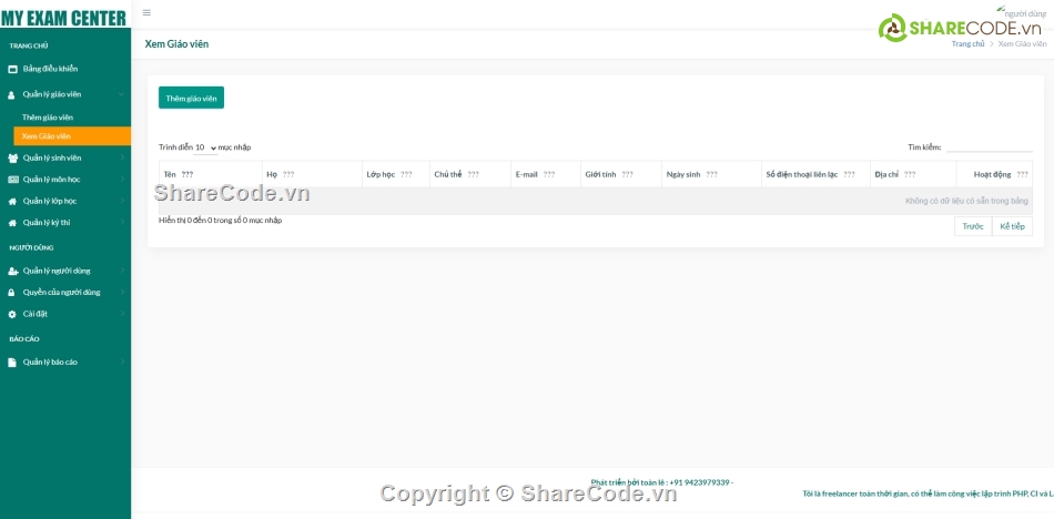 quản lý,Hệ thống quản lý,quản lý phòng,quản lý thi